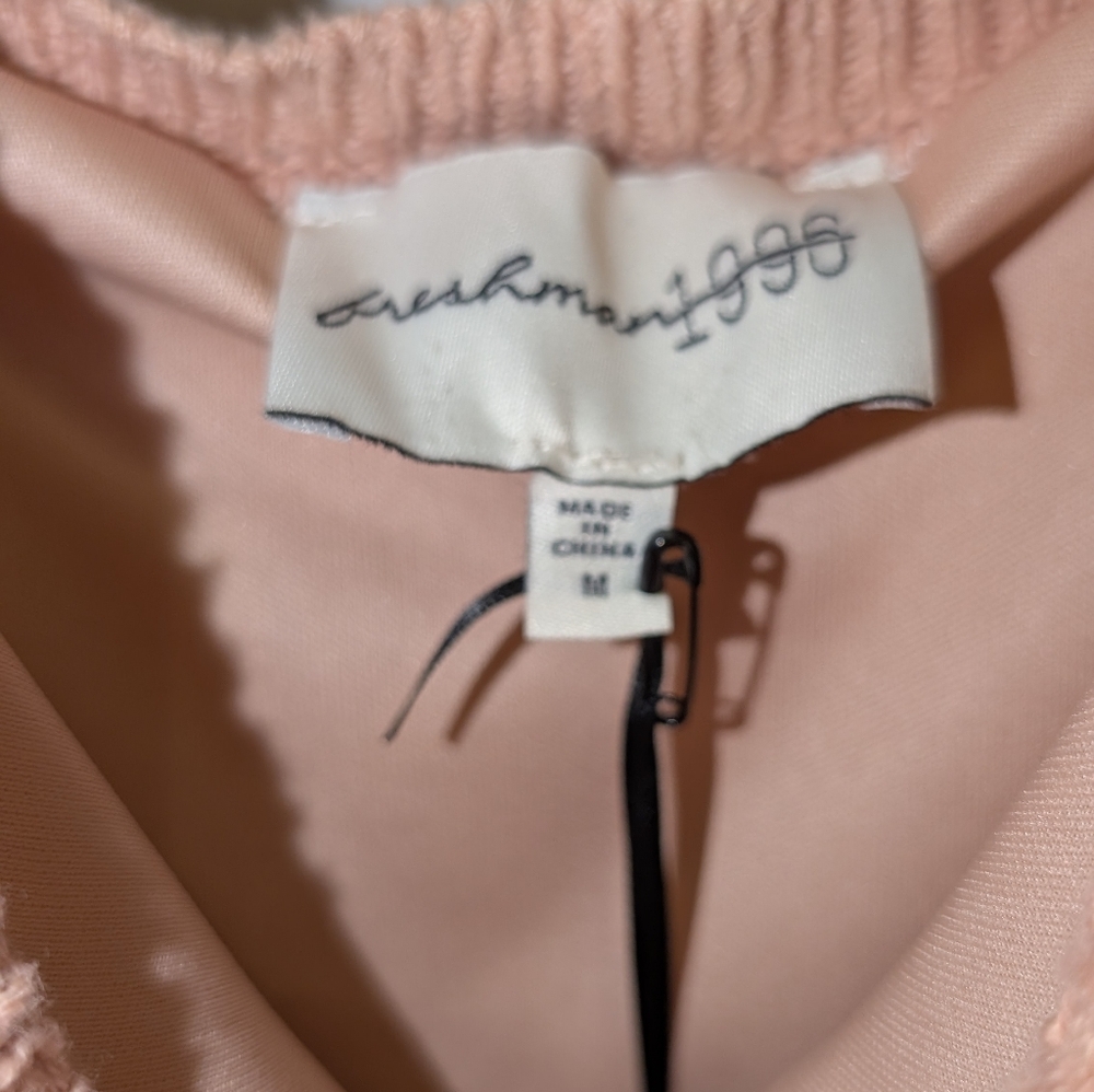 Freshman 1996 Knit Pastel Pink Dress Size‎ Medium - Picture 3 of 5